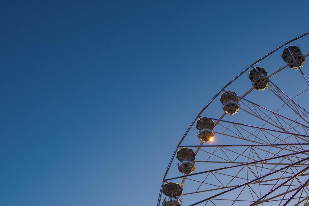 a ferris wheel with lights