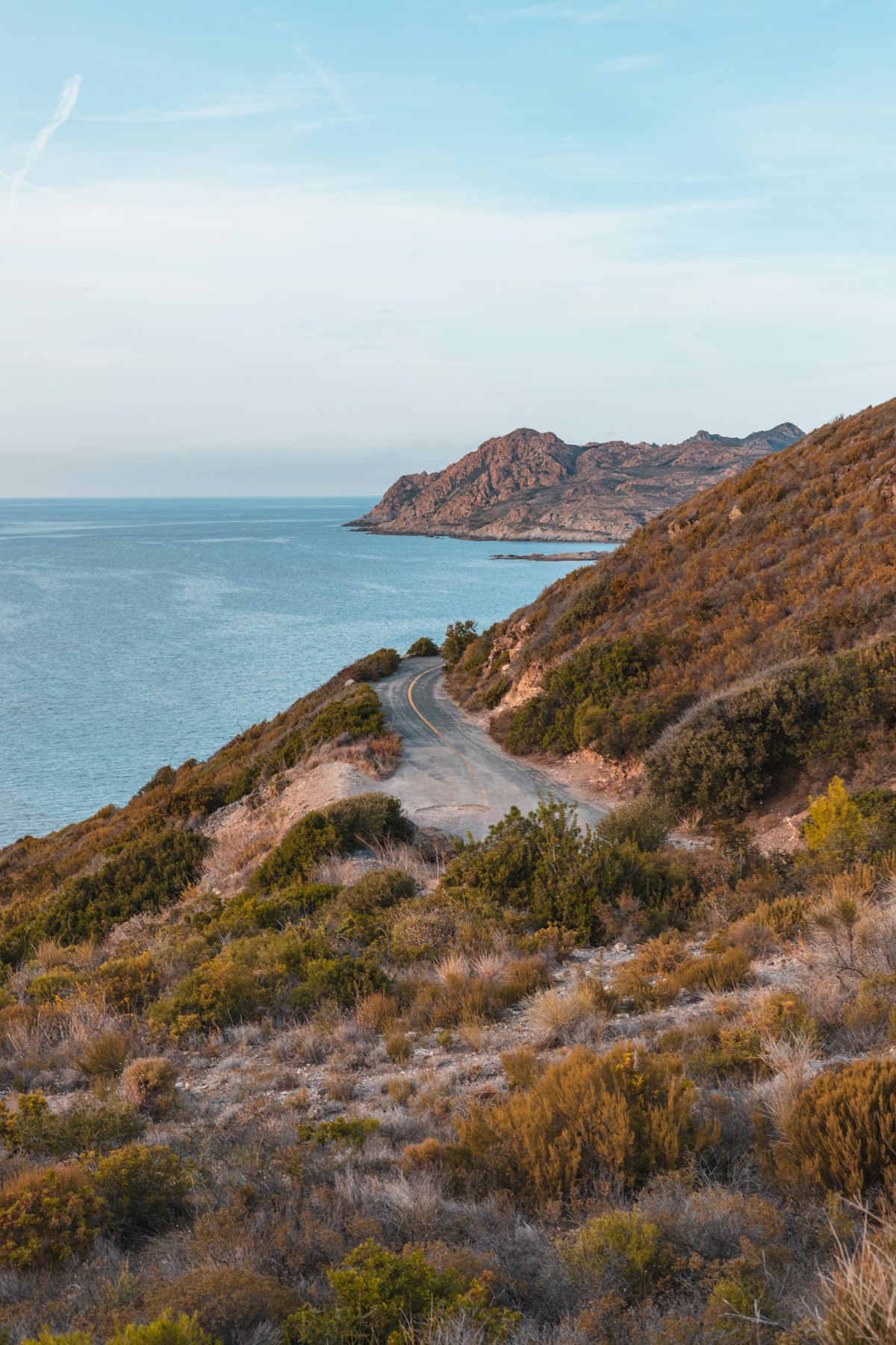 A road running through a Corsican valley