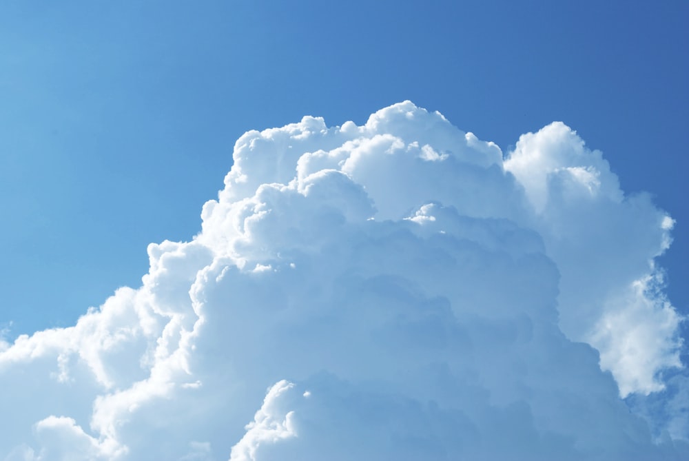 a blue sky with white clouds