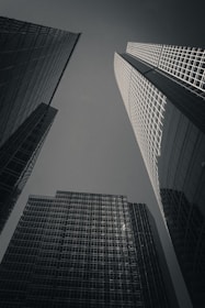 a few skyscrapers in a city