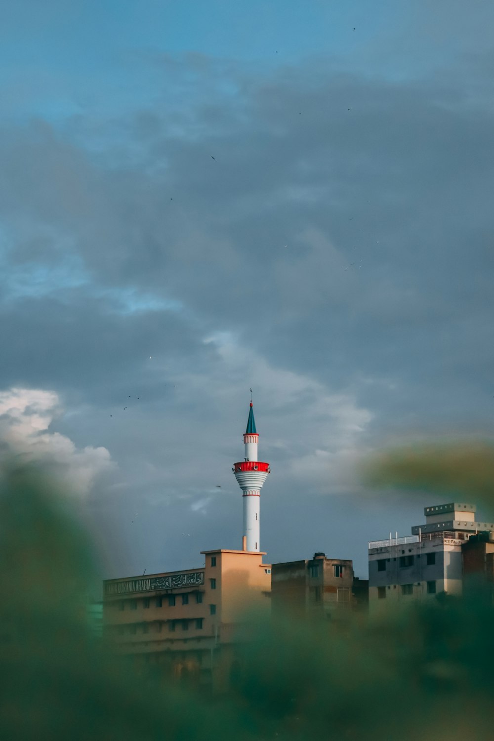 a lighthouse on a dock