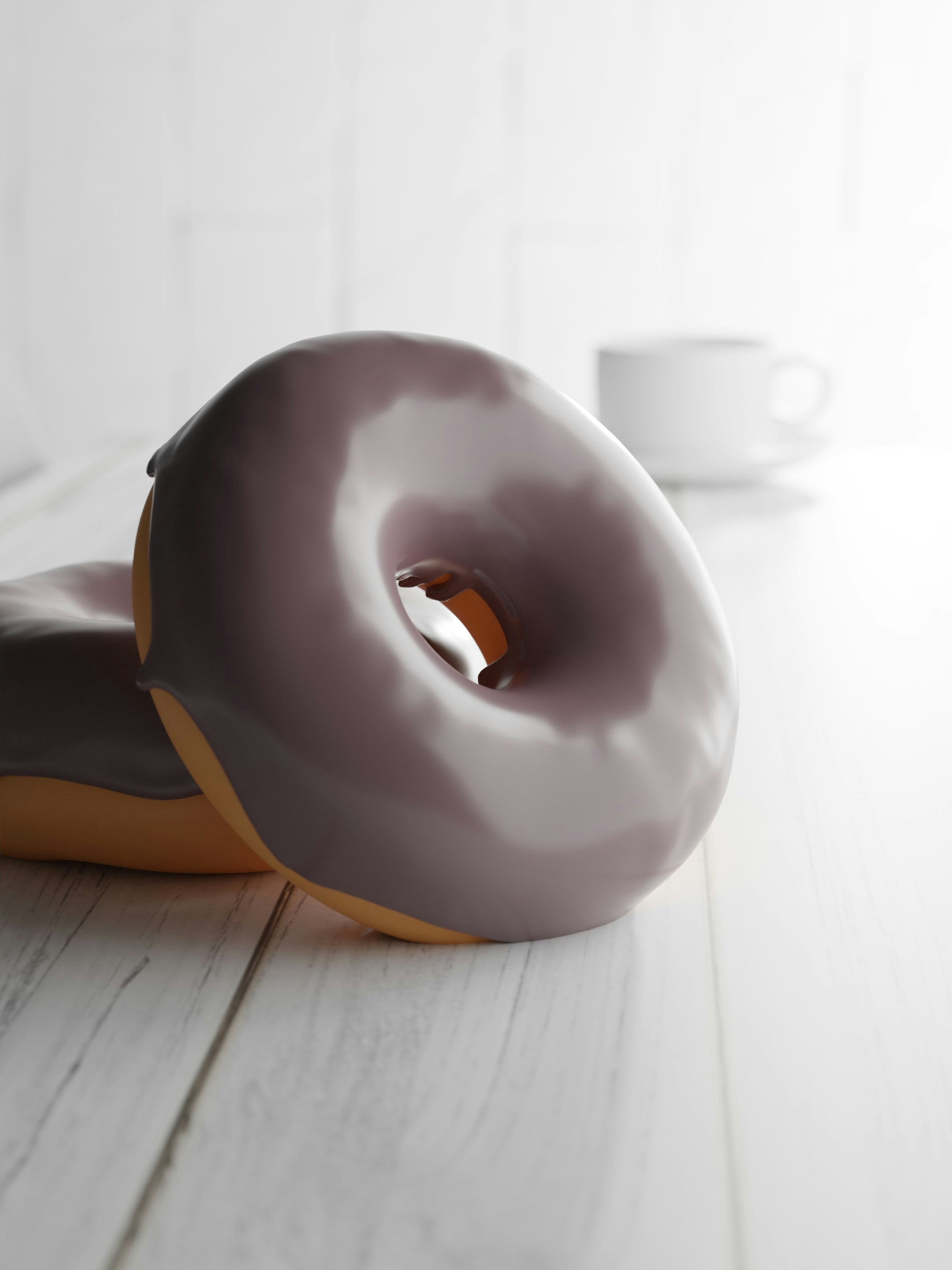 a donut with a hole in it
