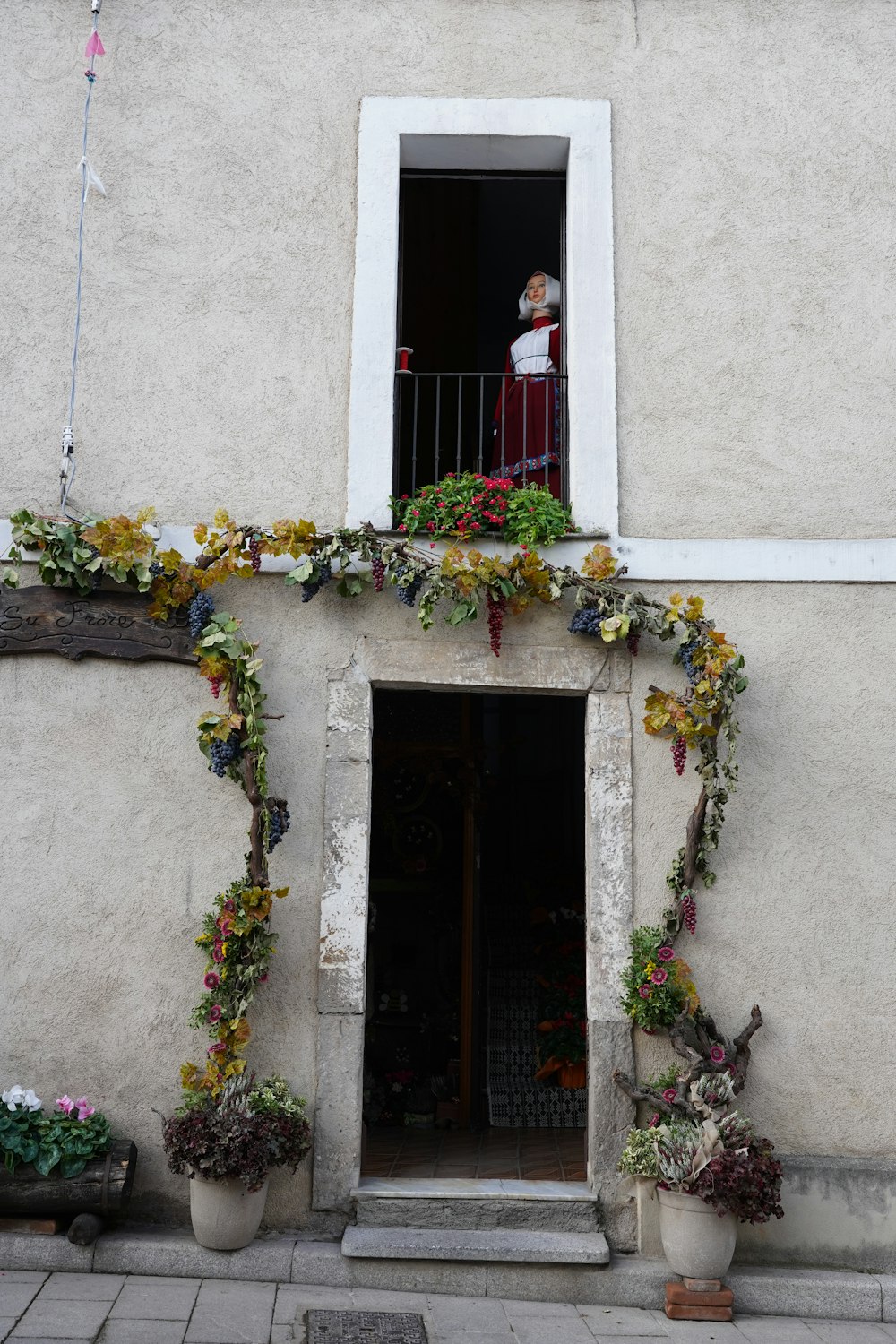 a person standing in a doorway