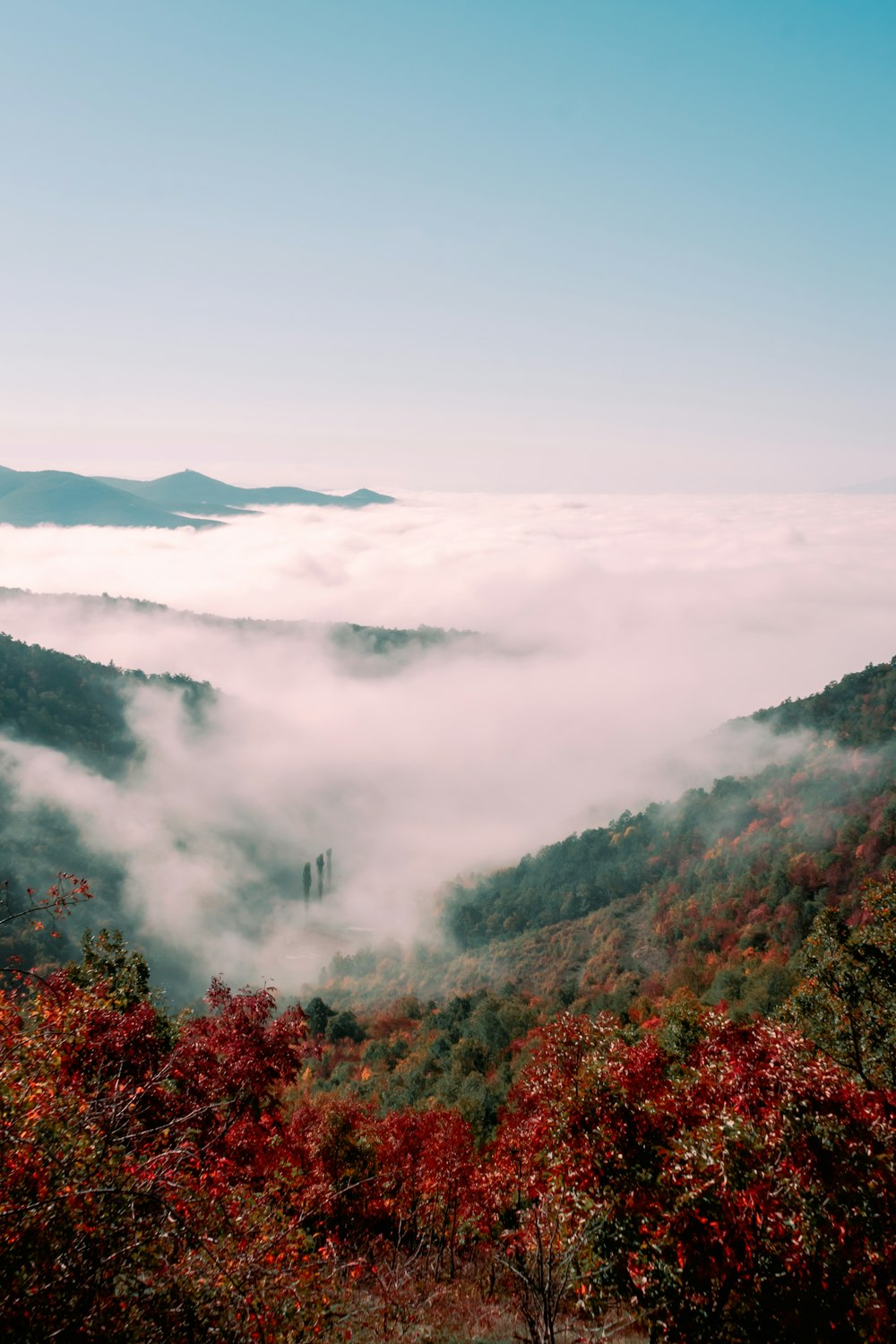 a view of the clouds and the sky