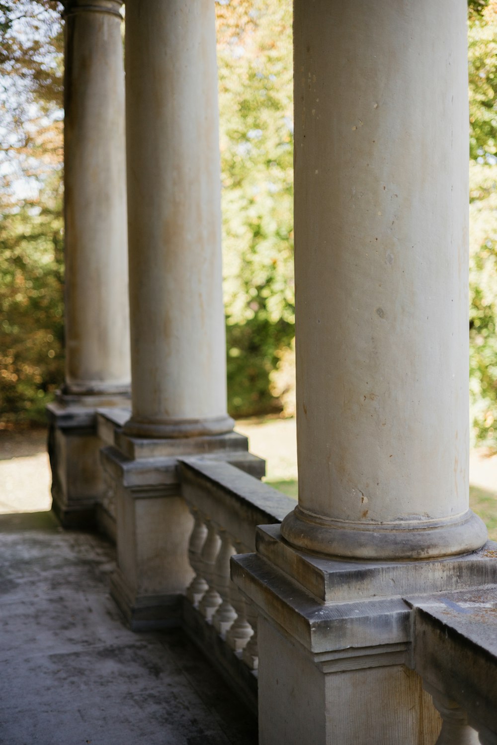 a group of pillars