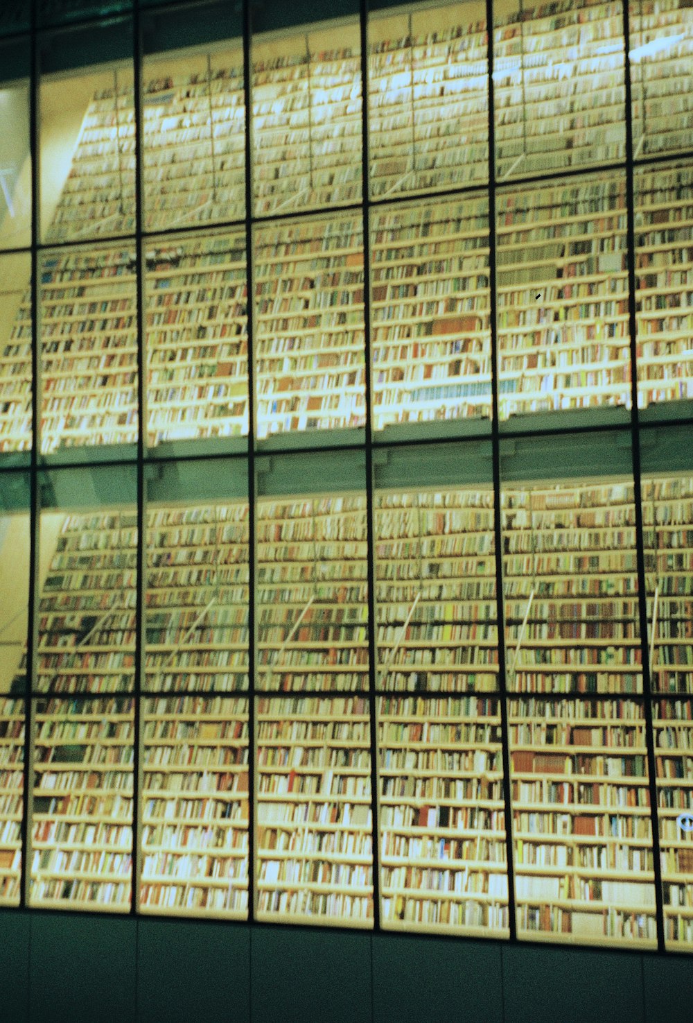 a large group of books