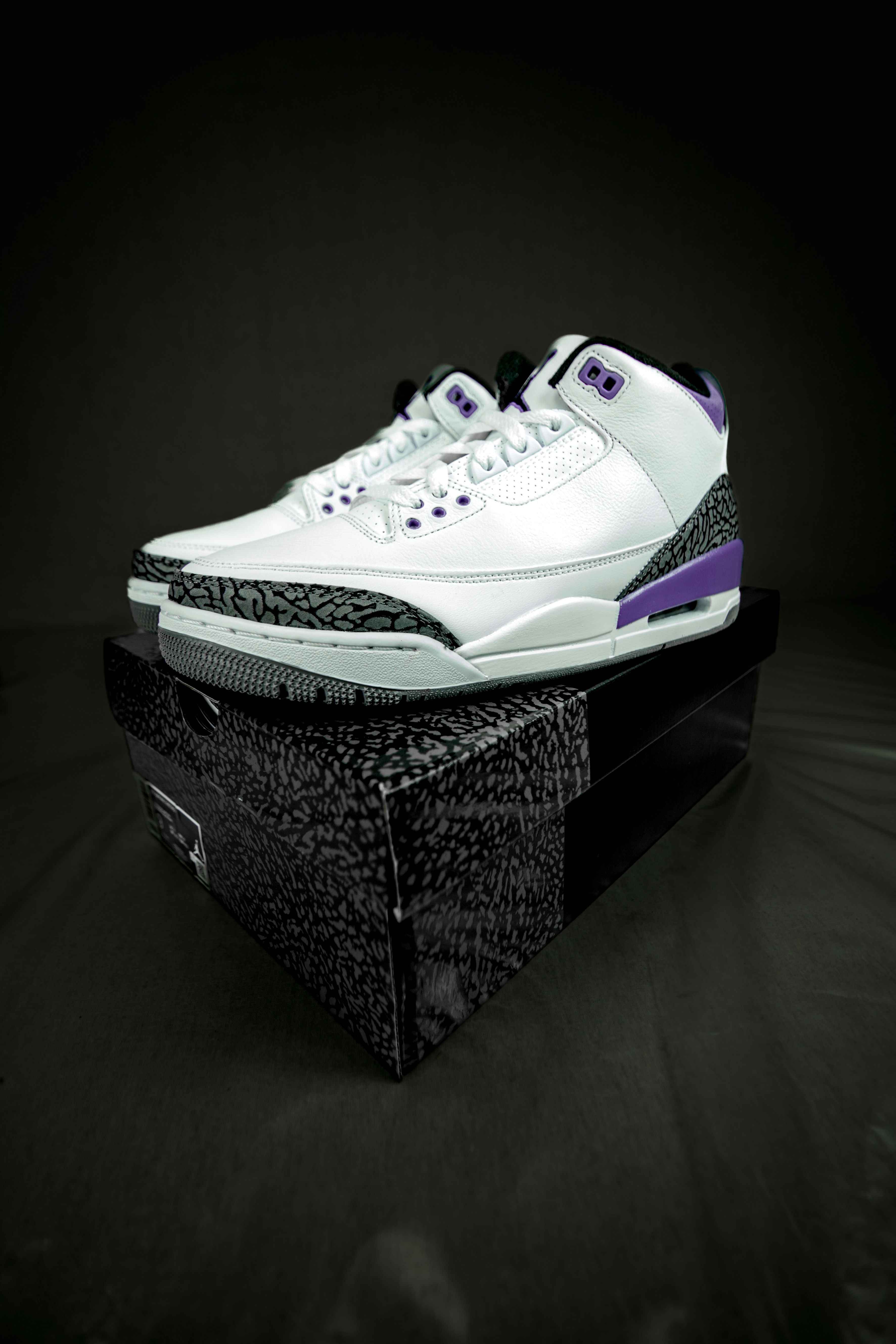 a pair of white sneakers