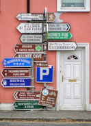 a sign board is posted on a building