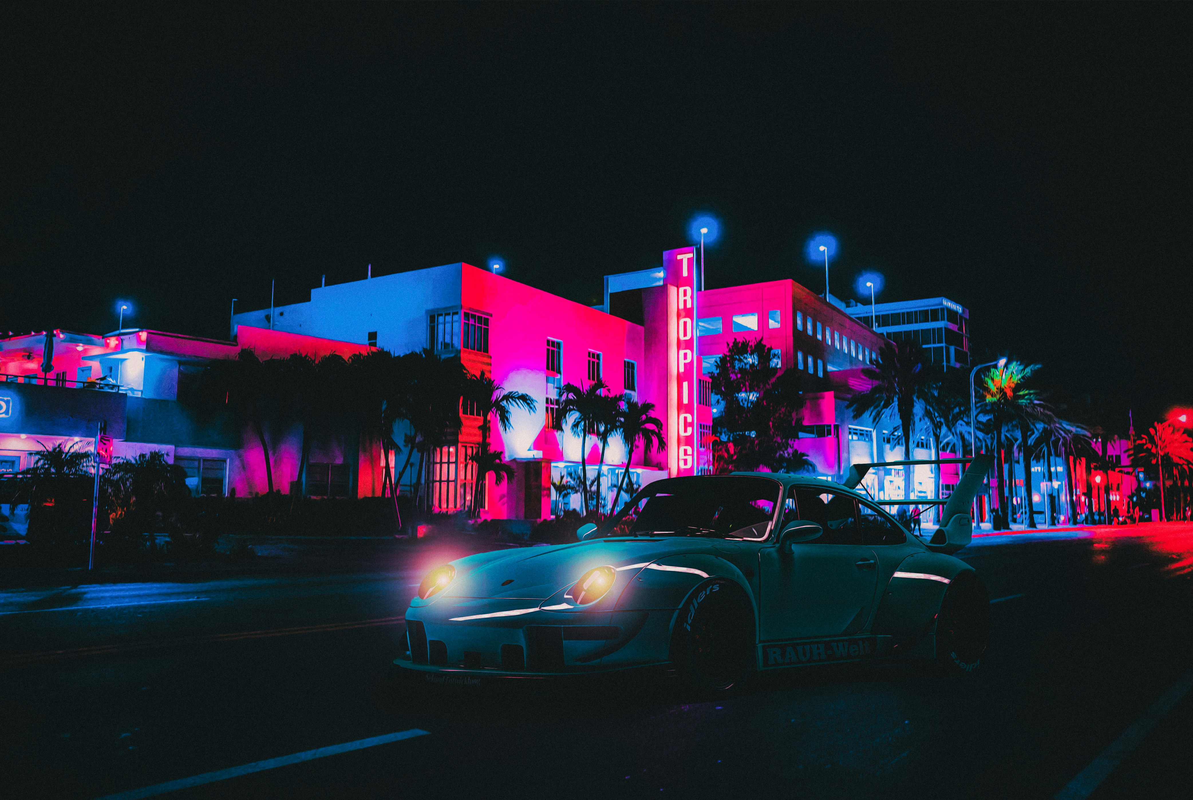 futuristic cars, neon lights, cyberpunk art, digital city  , ilustrasi artikel  Rev Up Your Desktop: Cyberpunk 2077 Style Car Wallpapers 1