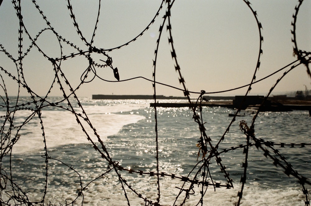 a fence with a chain link fence