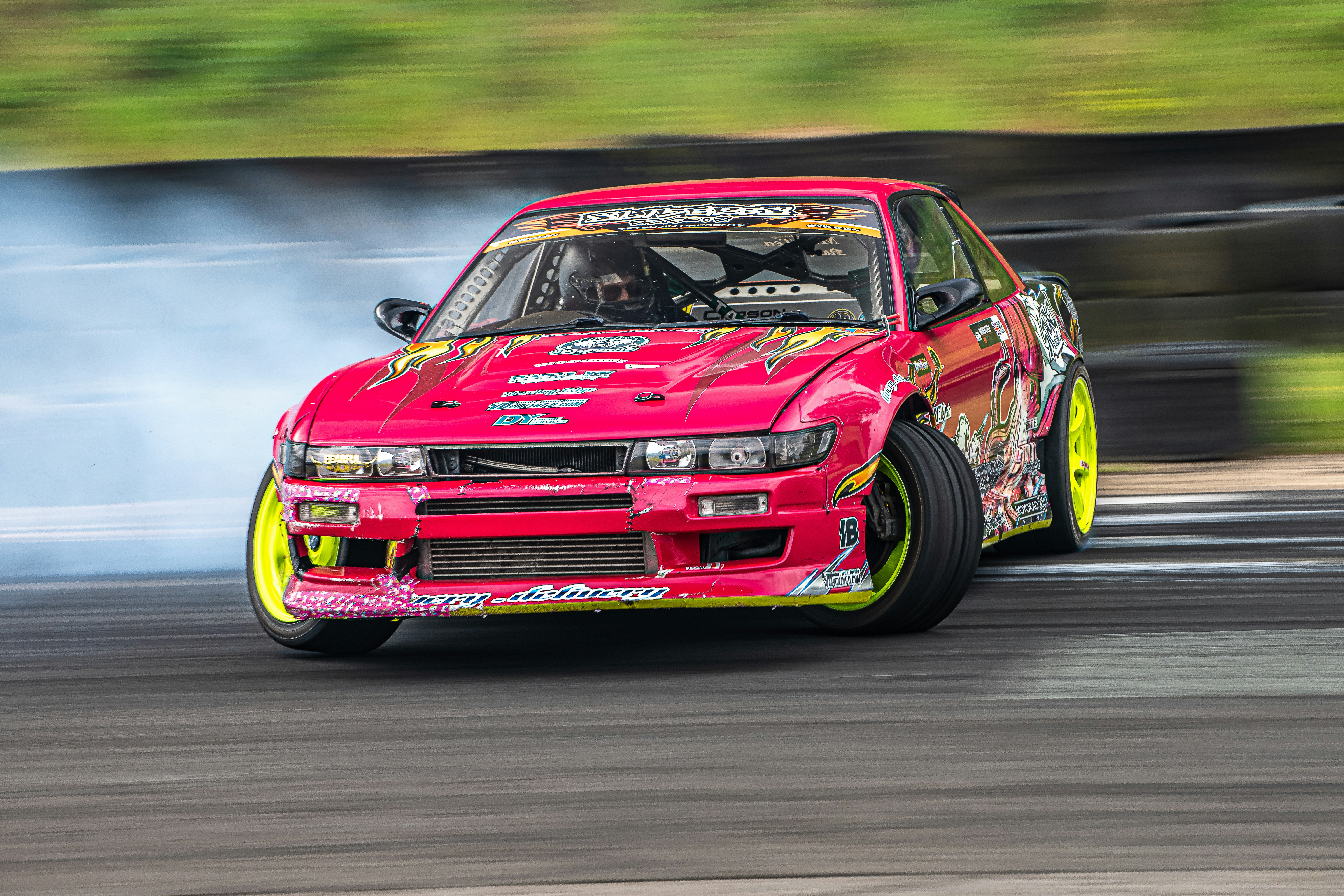 JDM drift car smoke, ilustrasi artikel High-Octane Aesthetics: Where to Find the Best HD JDM Drift Car Wallpapers 4