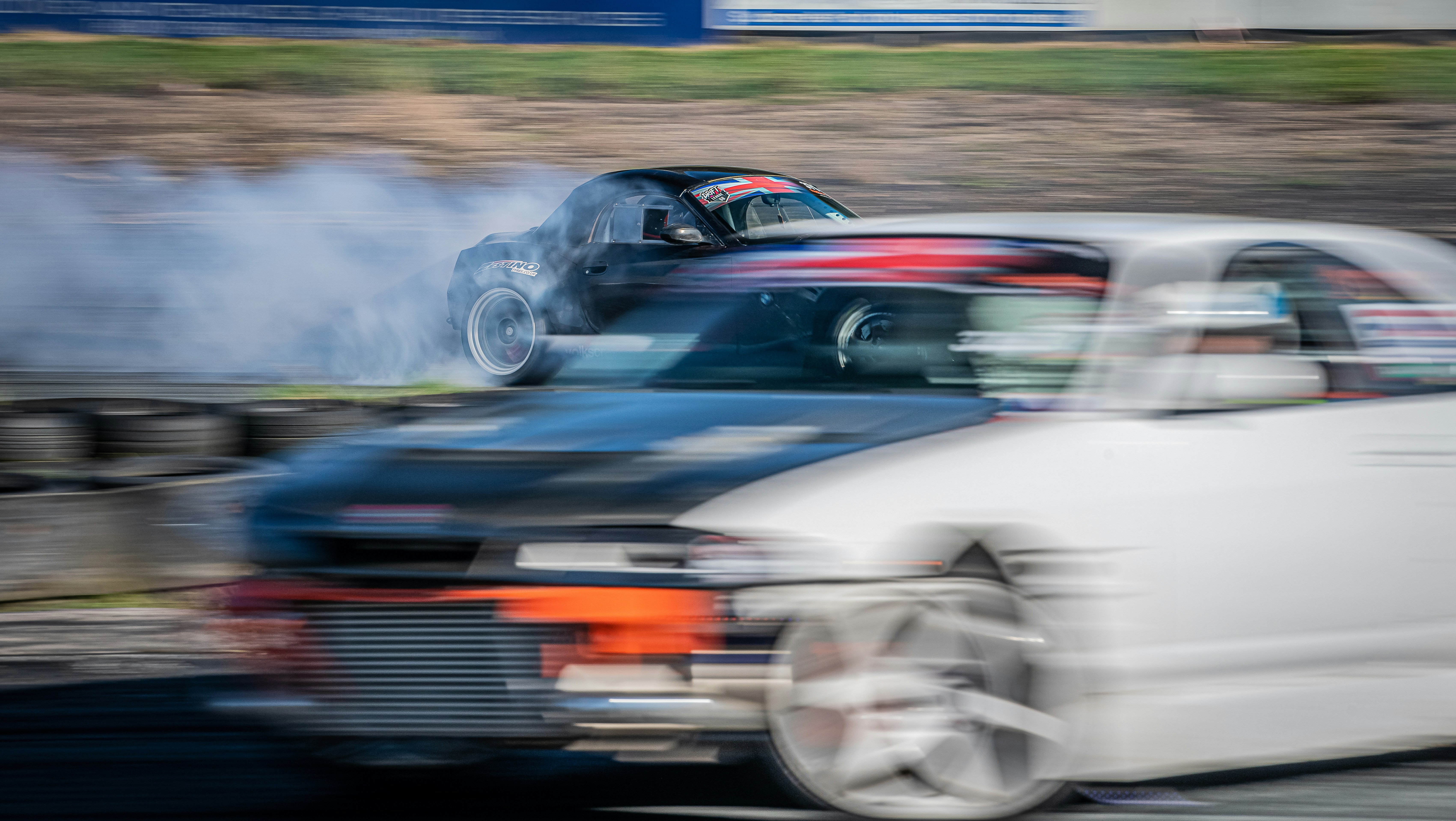 Nissan Silvia Spec-R, S15 drift smoke, JDM car wallpaper, Motion blur drift, ilustrasi artikel JDM Icon on Your Screen: Nissan Silvia S15 Spec-R Drift Wallpaper Guide 6