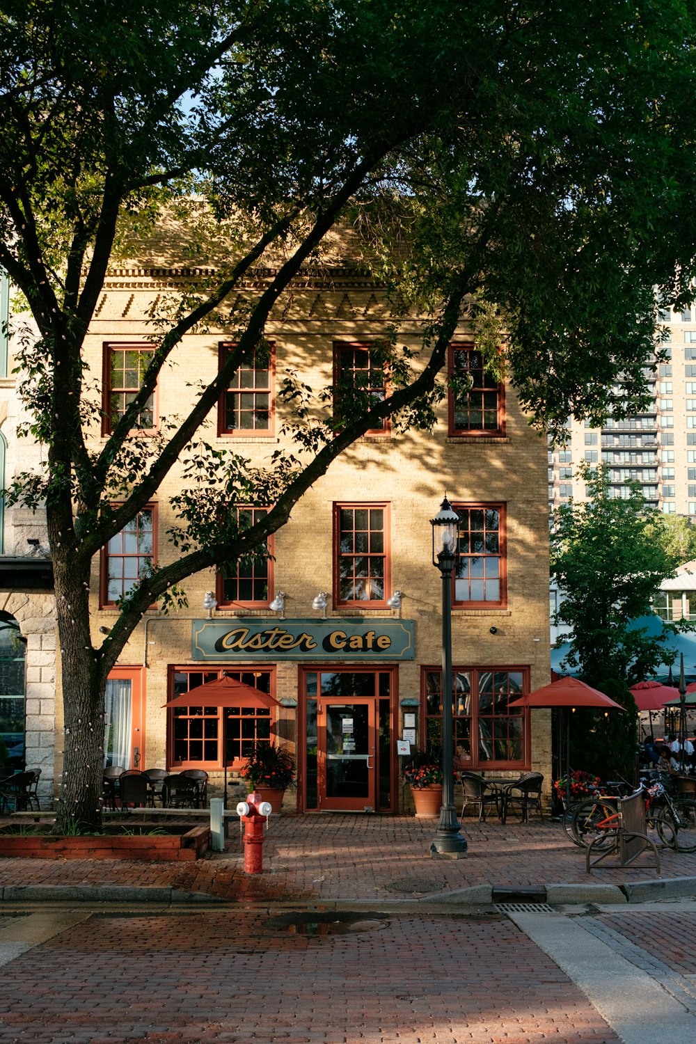 a building with a sign on it