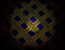 Macro view of a silicon wafer with a grid of chip dies