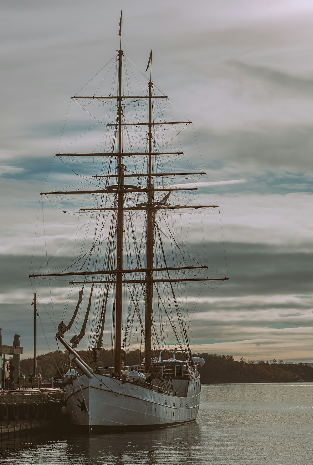 a large sail boat