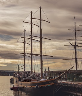 a large ship docked