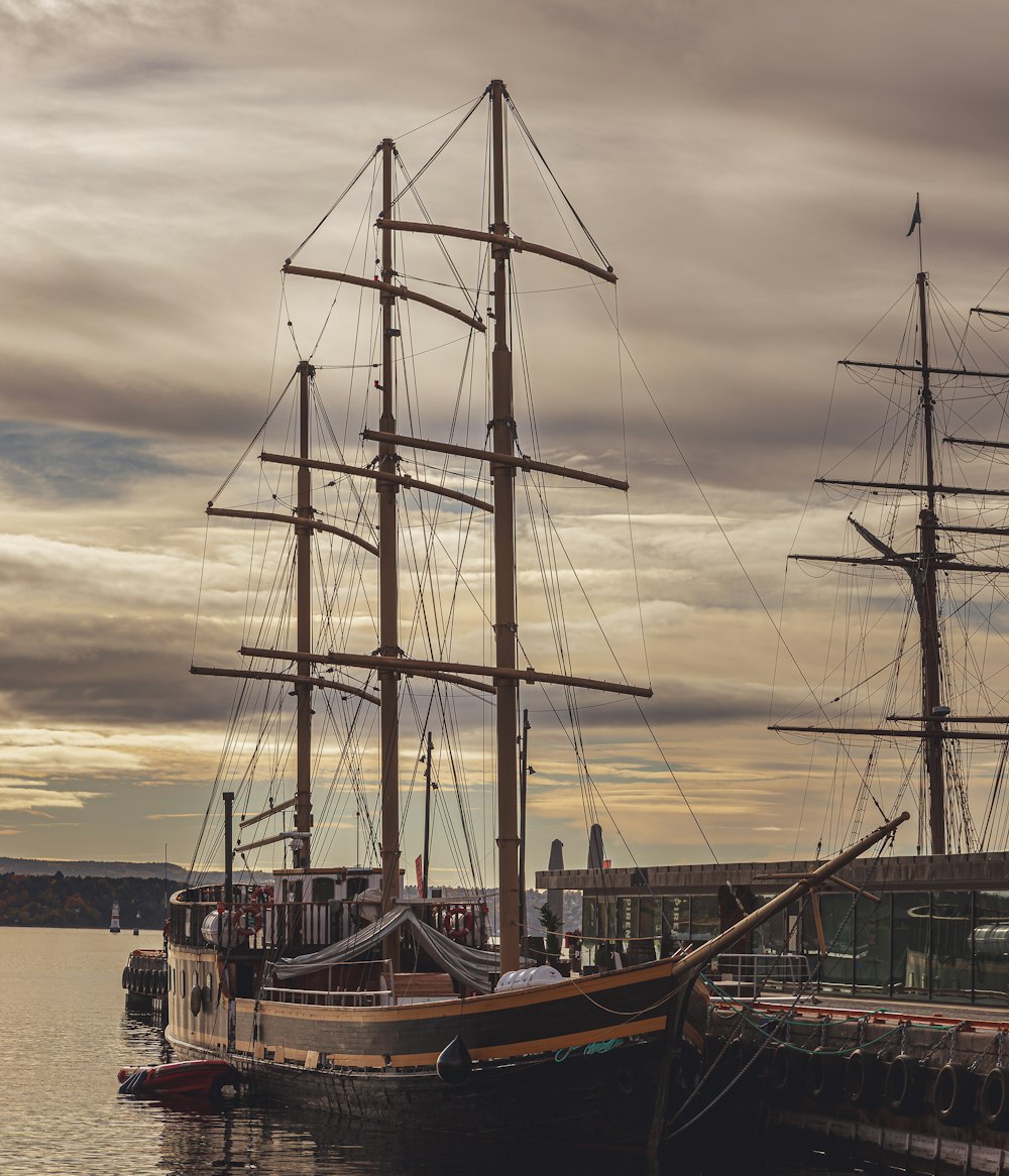 a large ship docked