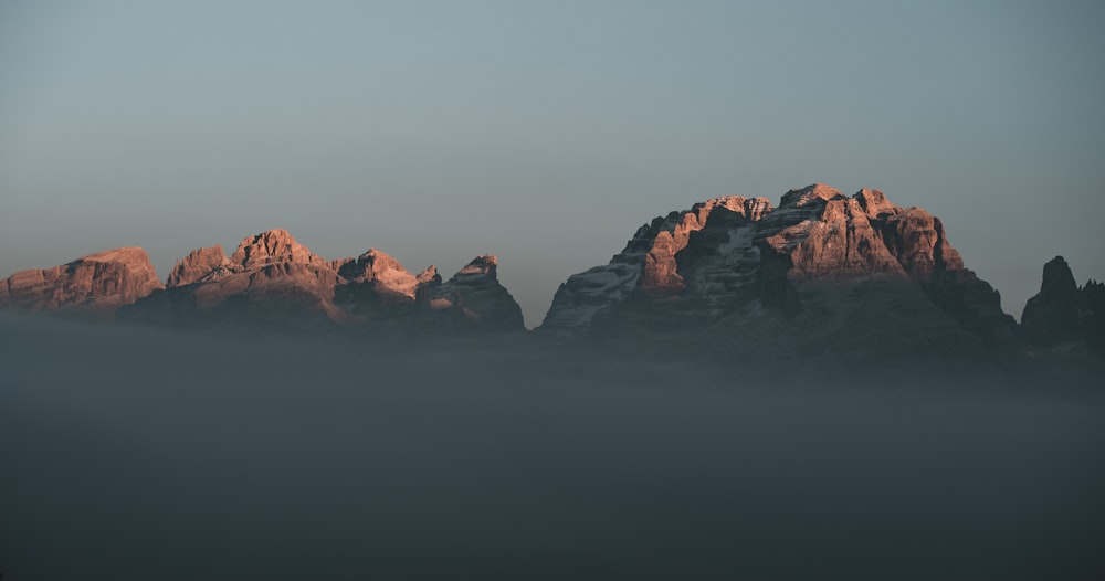 a group of red rock formations