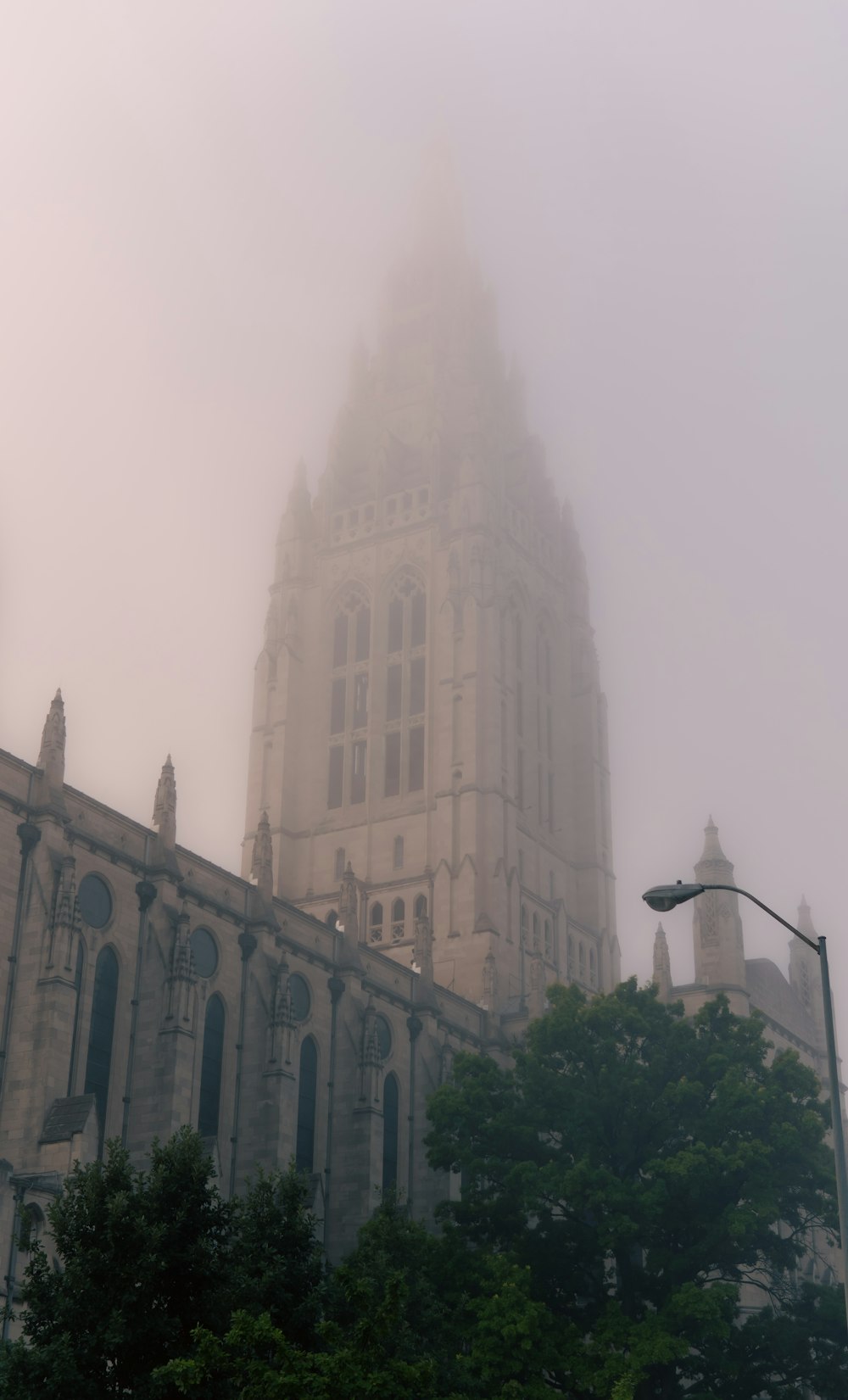 a large building with a tower