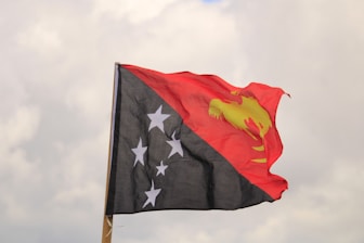 a flag with stars