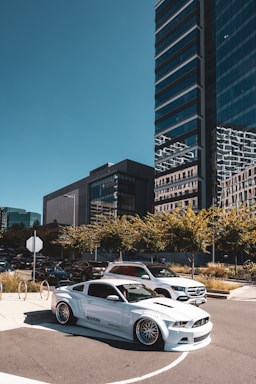 cars parked in a parking lot