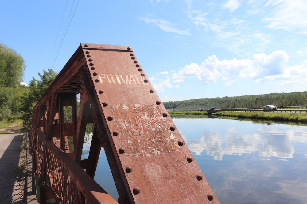 a wooden bridge over a river