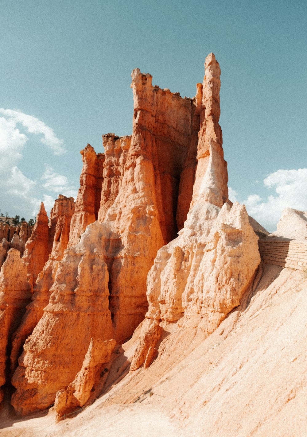 a large rock formation