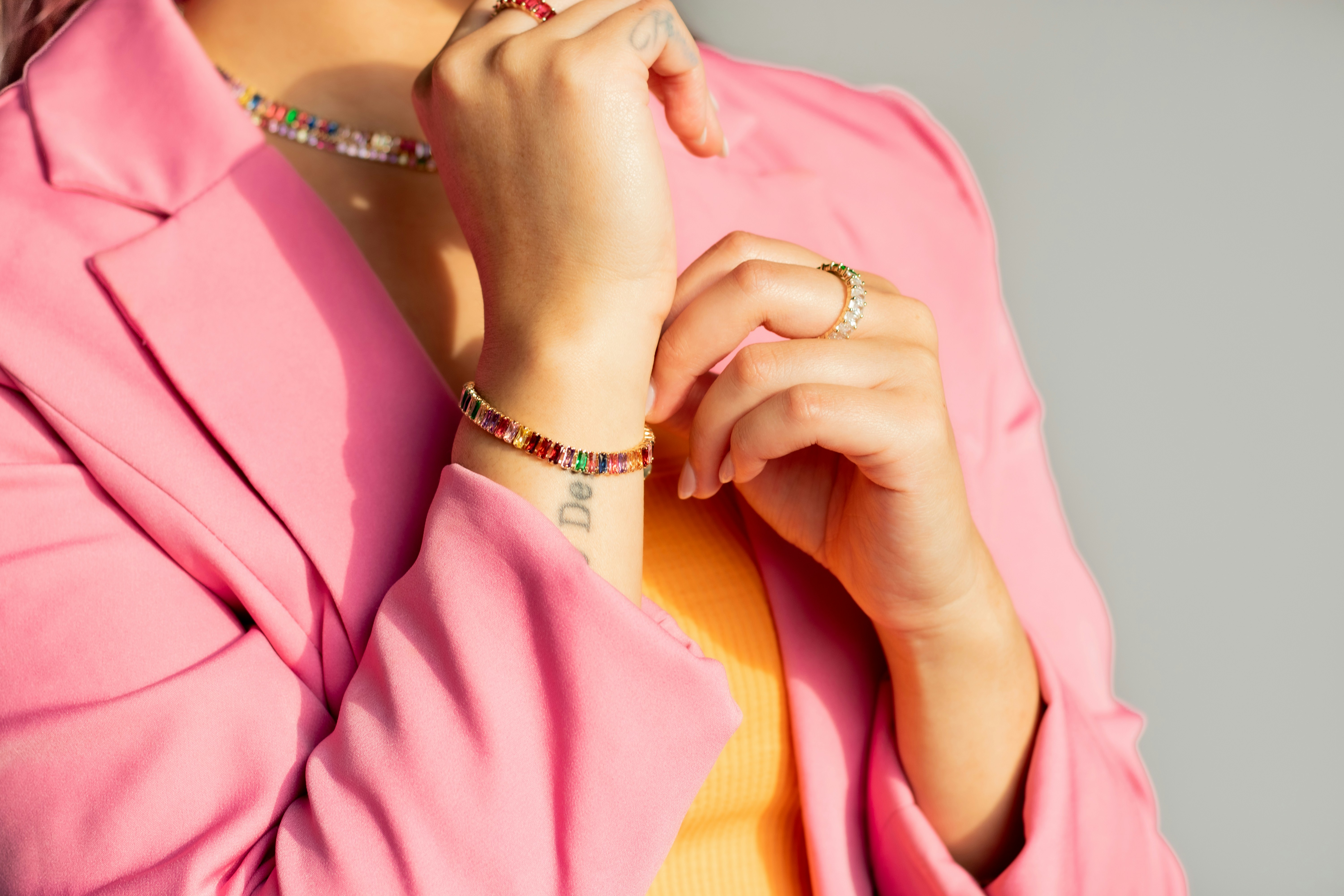 a woman holding her hands together