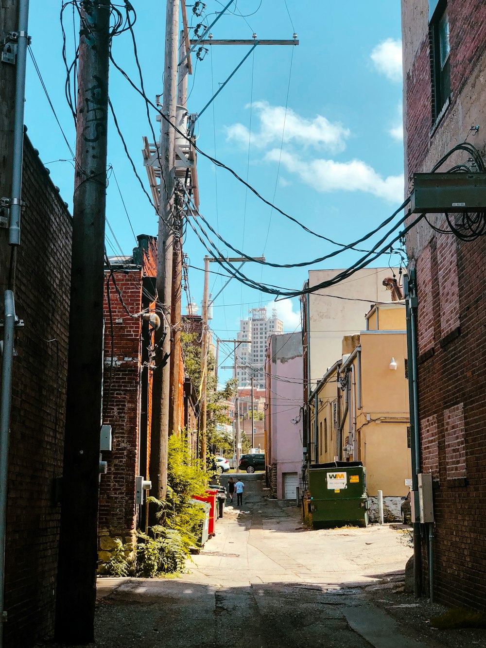 a street with buildings on both sides