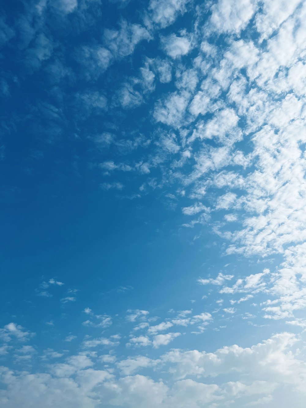 a blue sky with clouds