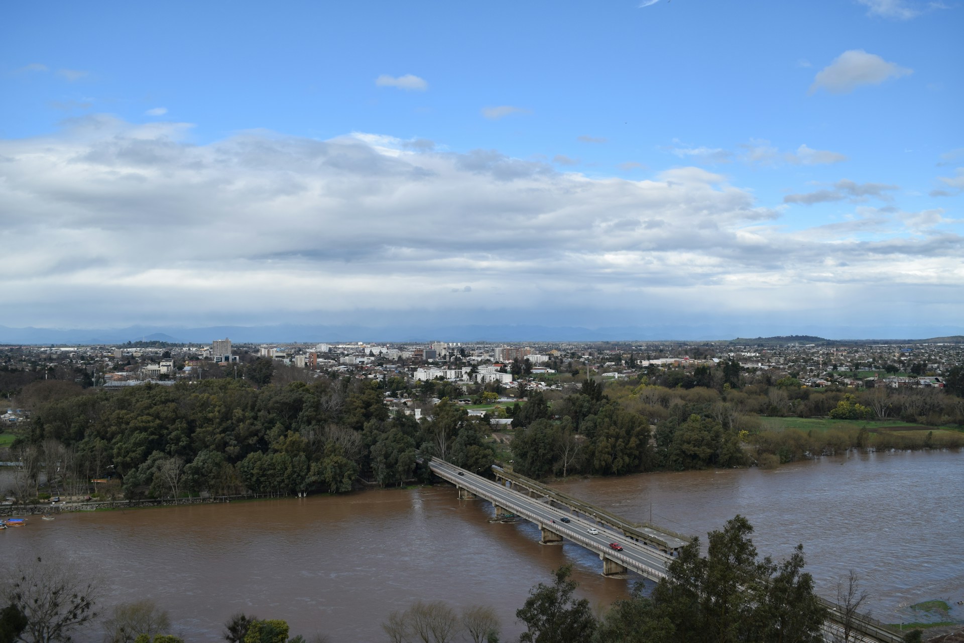 a bridge over a river
