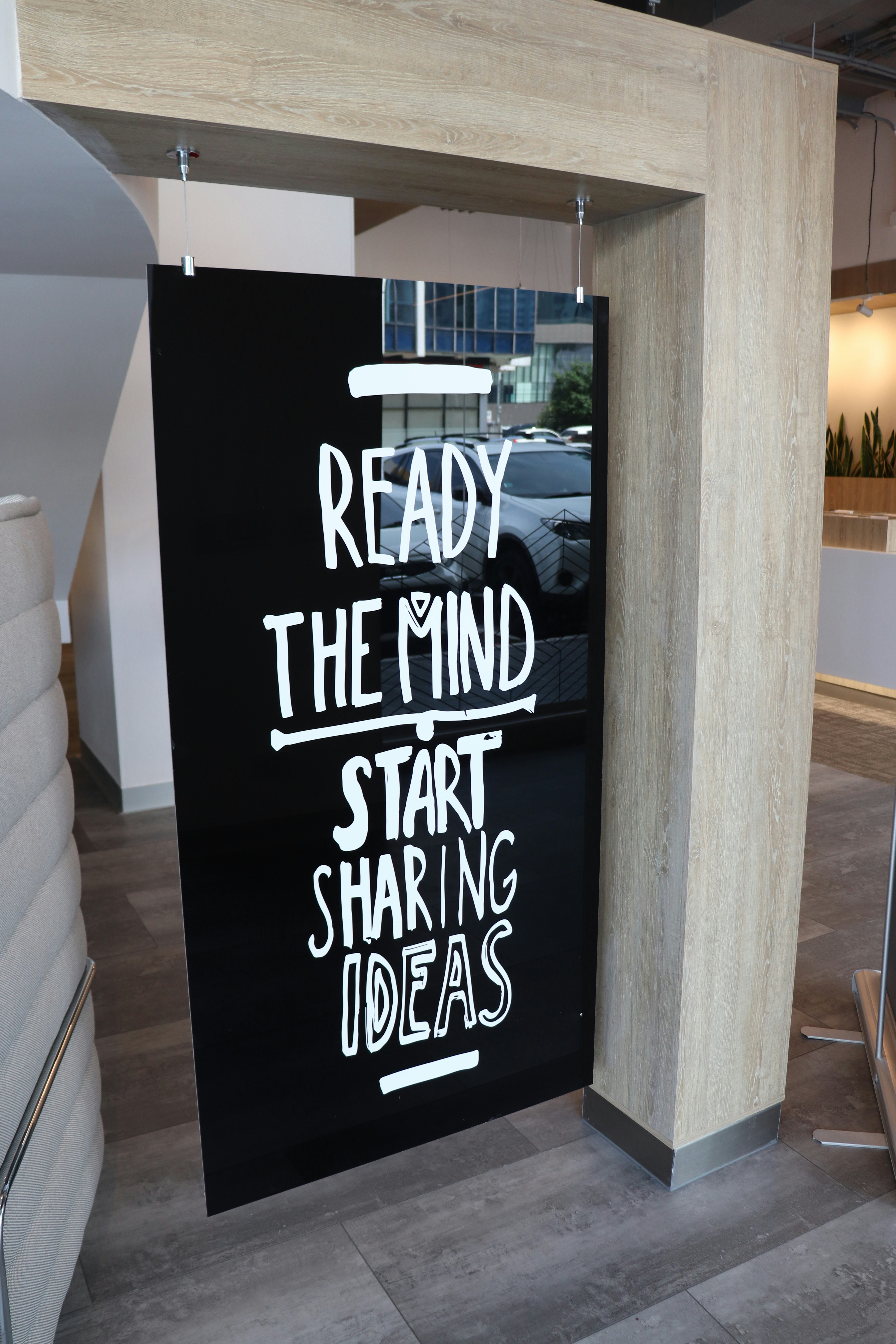 a sign on a building