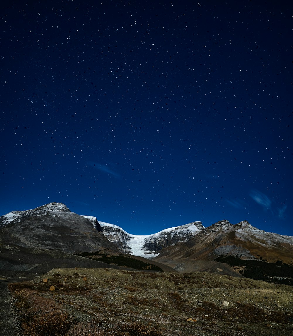 Una cordillera nevada