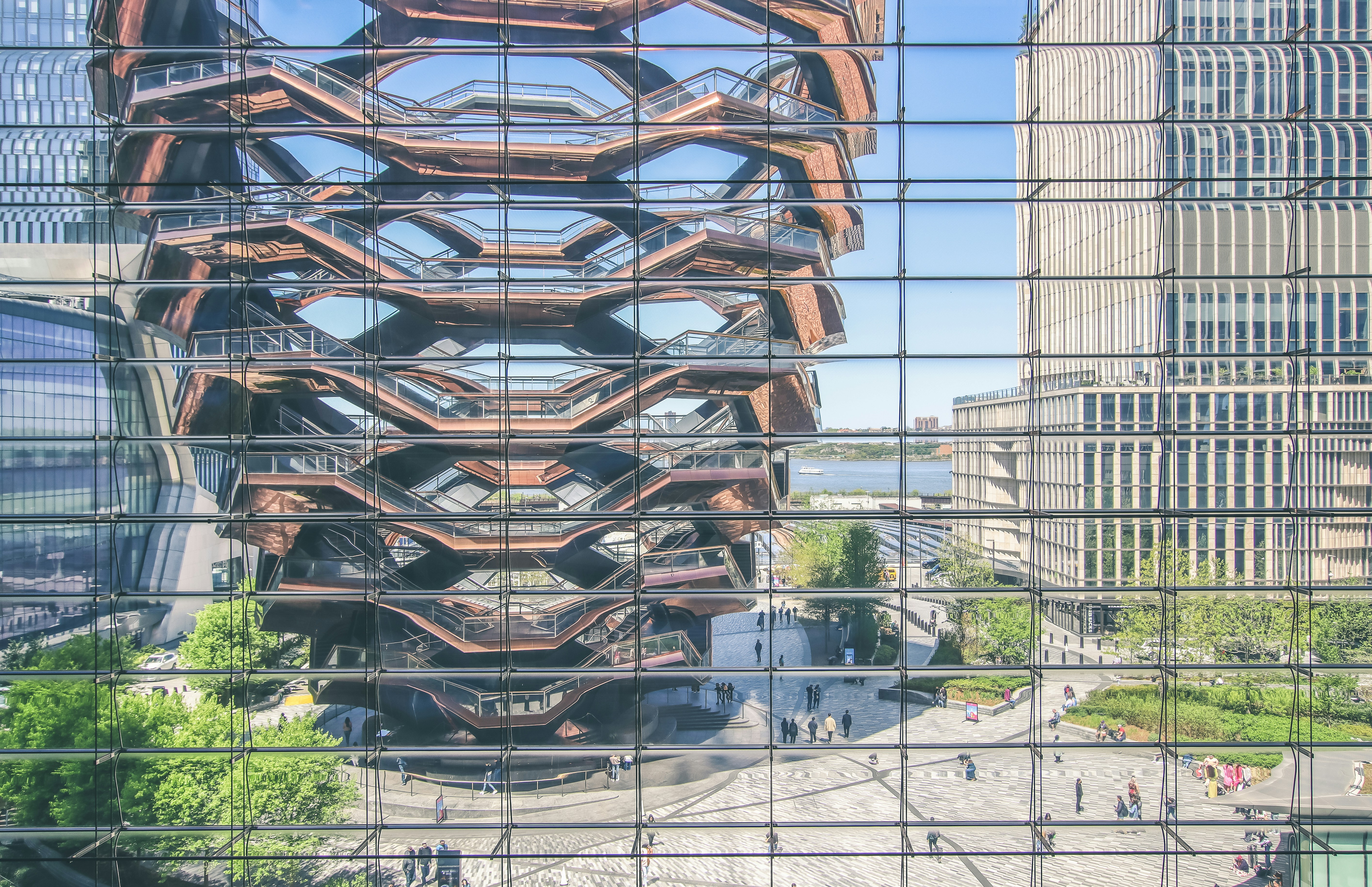 a large metal sculpture