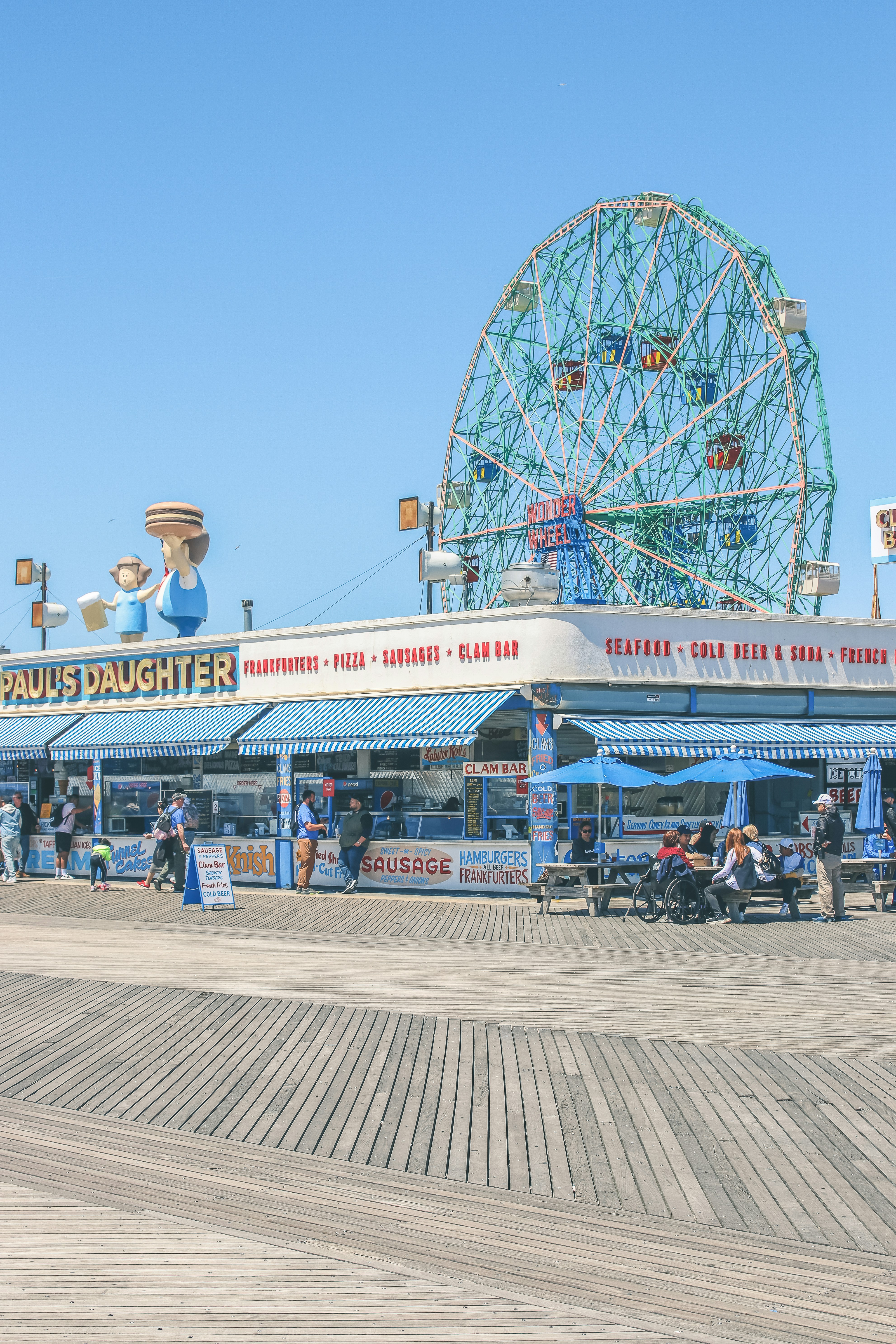 a ferris wheel in a city