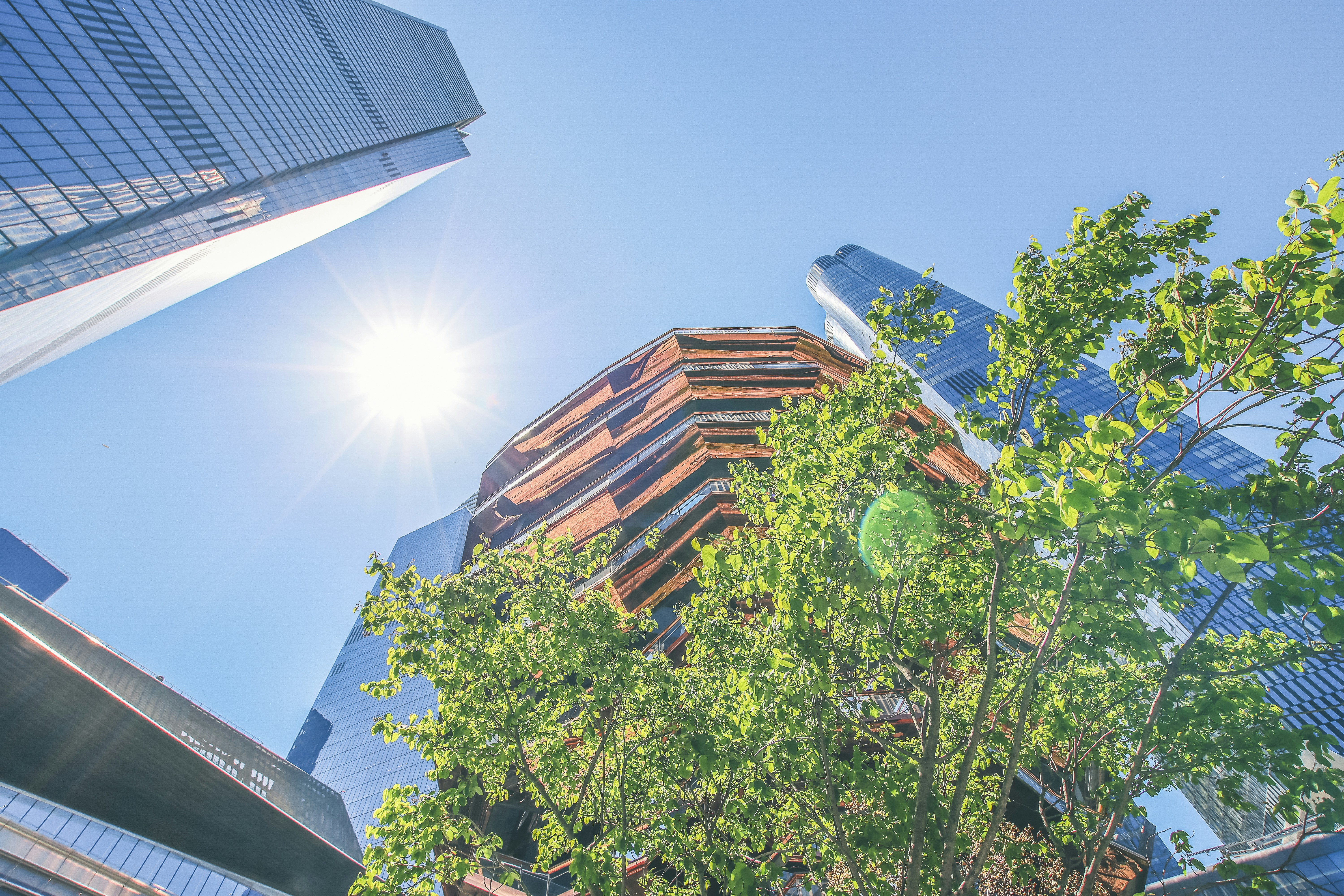 a group of tall buildings
