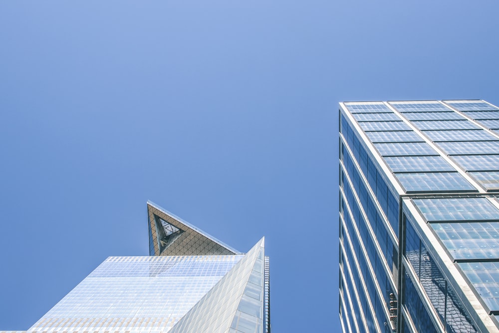 a couple of skyscrapers