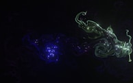 An ethereal animation still showing swirling luminous patterns inspired by Schumann frequencies.
