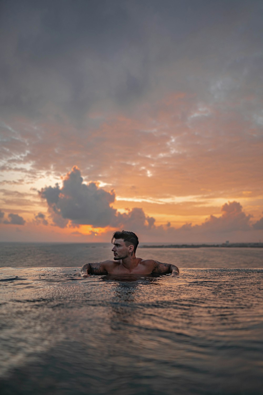 a person in the water