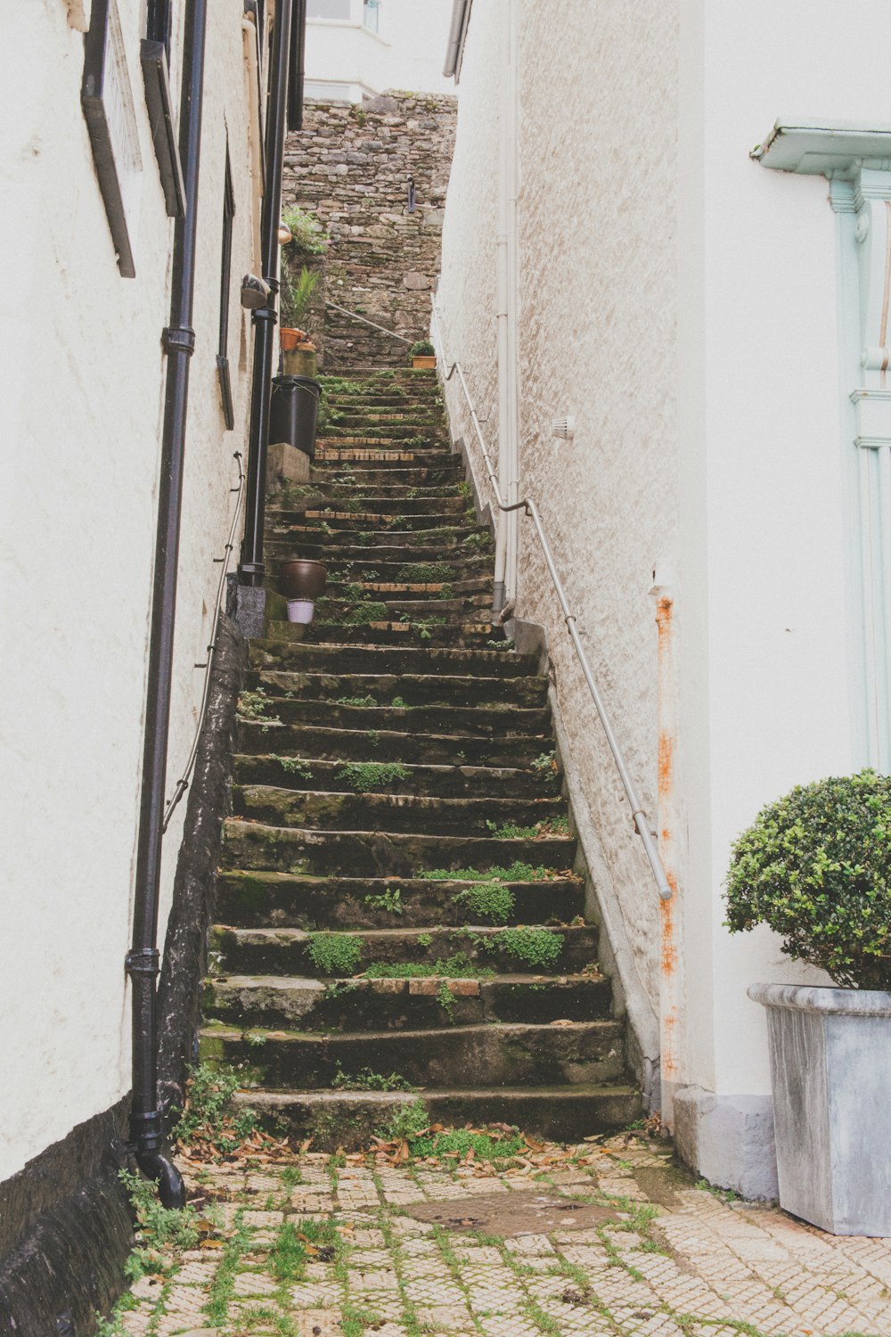 a set of stairs outside