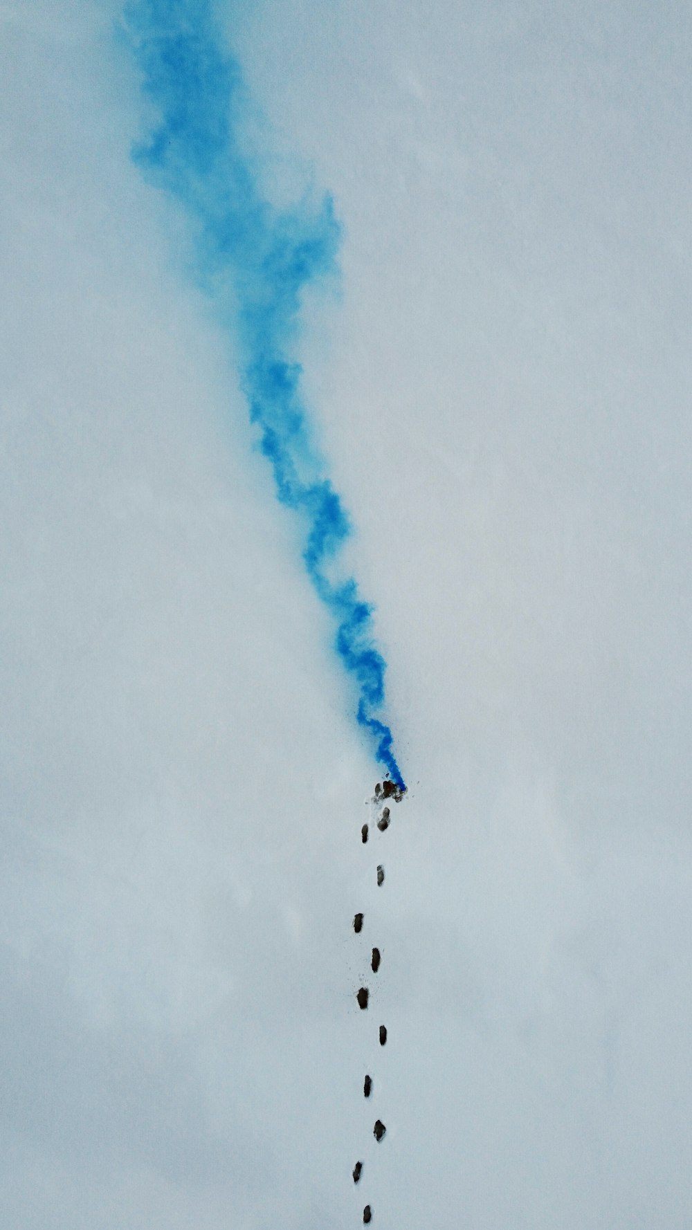 a group of people flying in the sky