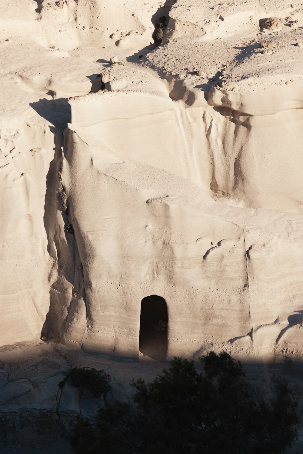 a large rock formation