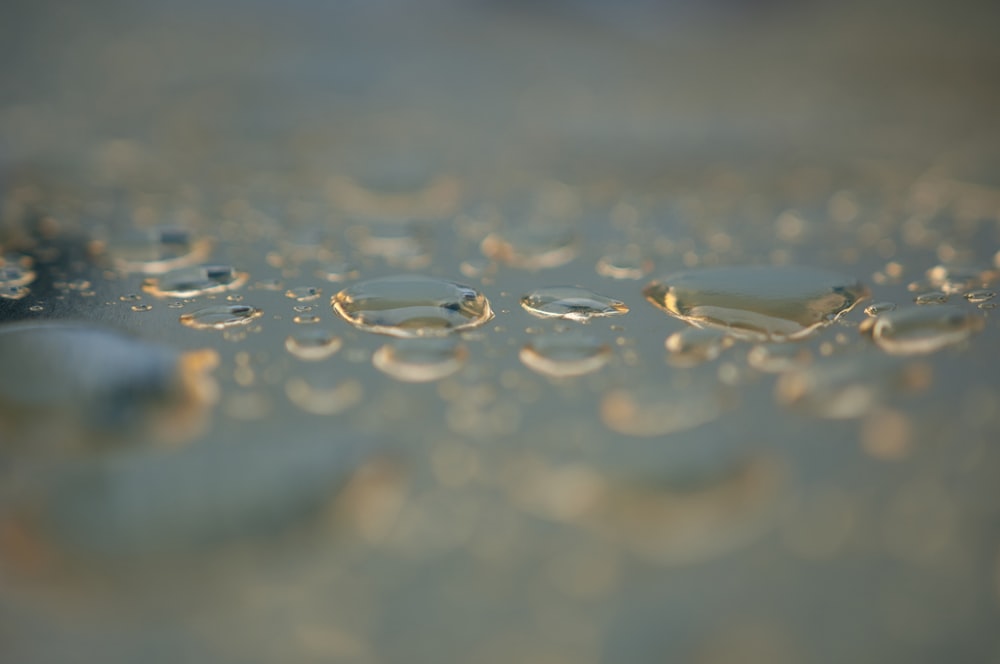 a close-up of some water