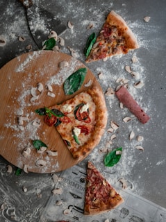 a pizza with different toppings