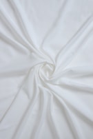 a white towel with a black border