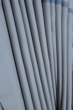 a close up of a grey fabric