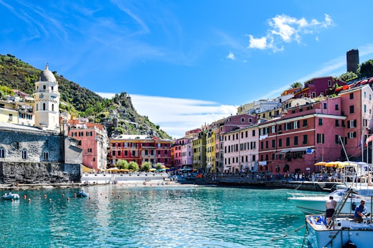 a body of water with buildings along it