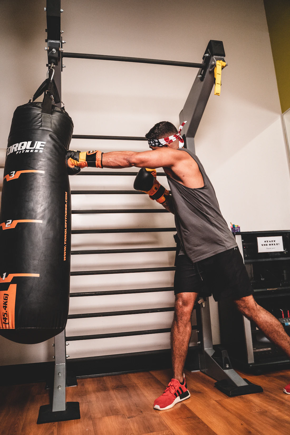 Treino de boxe