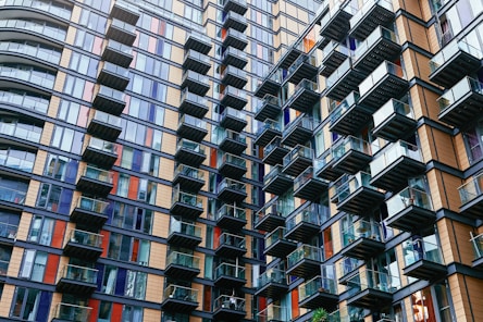 A modern residential building showcasing innovative architecture.