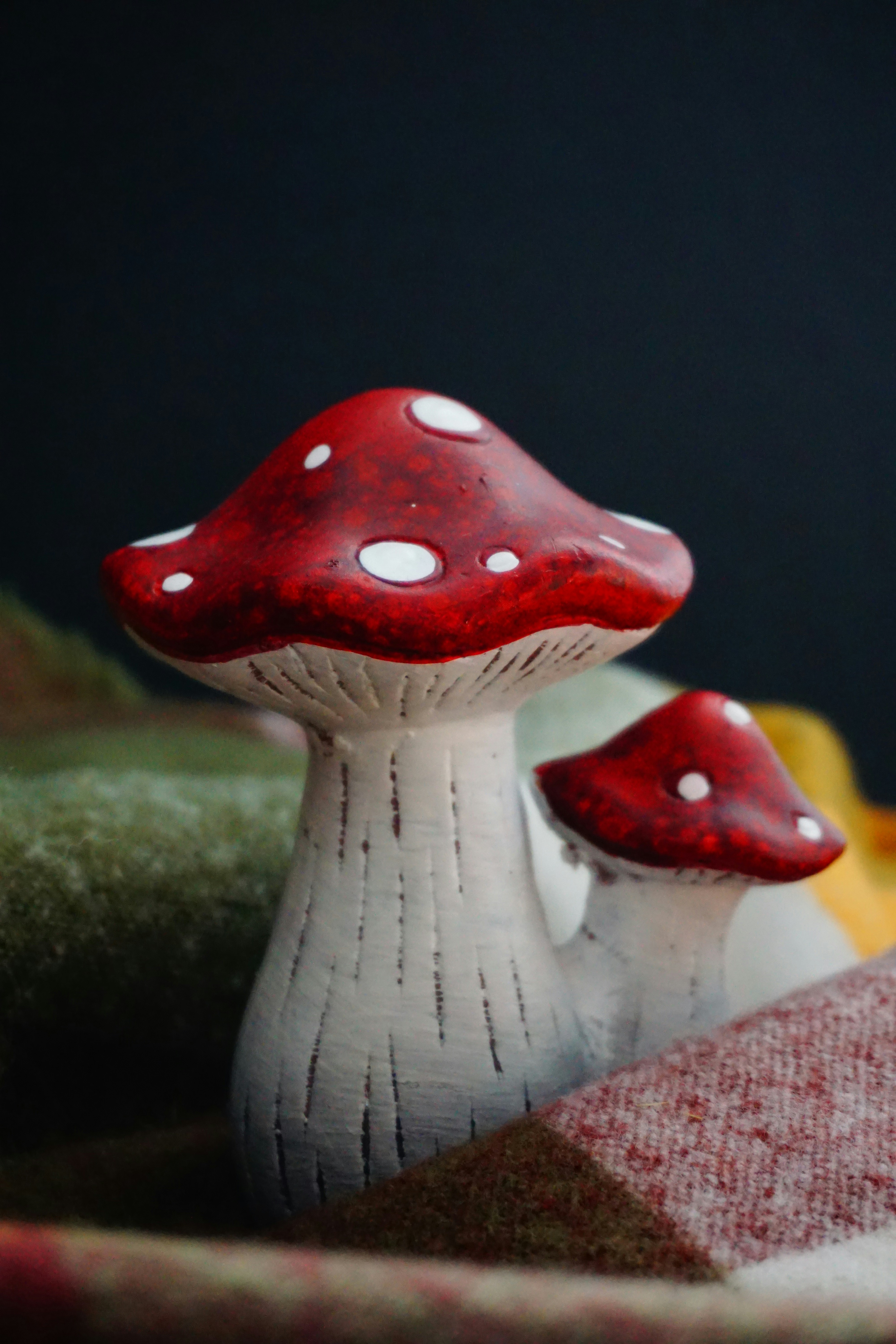 a statue of a mushroom